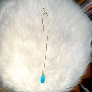 Turquoise gold necklace